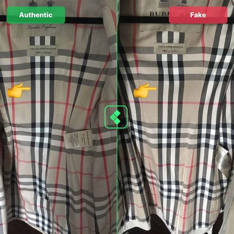 how do you spot a fake burberry coat|identify burberry raincoat.